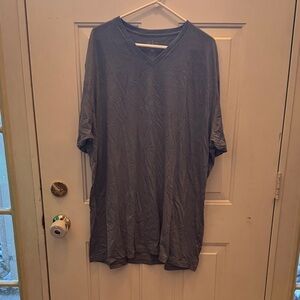 Men's Gray V-Neck Shirt